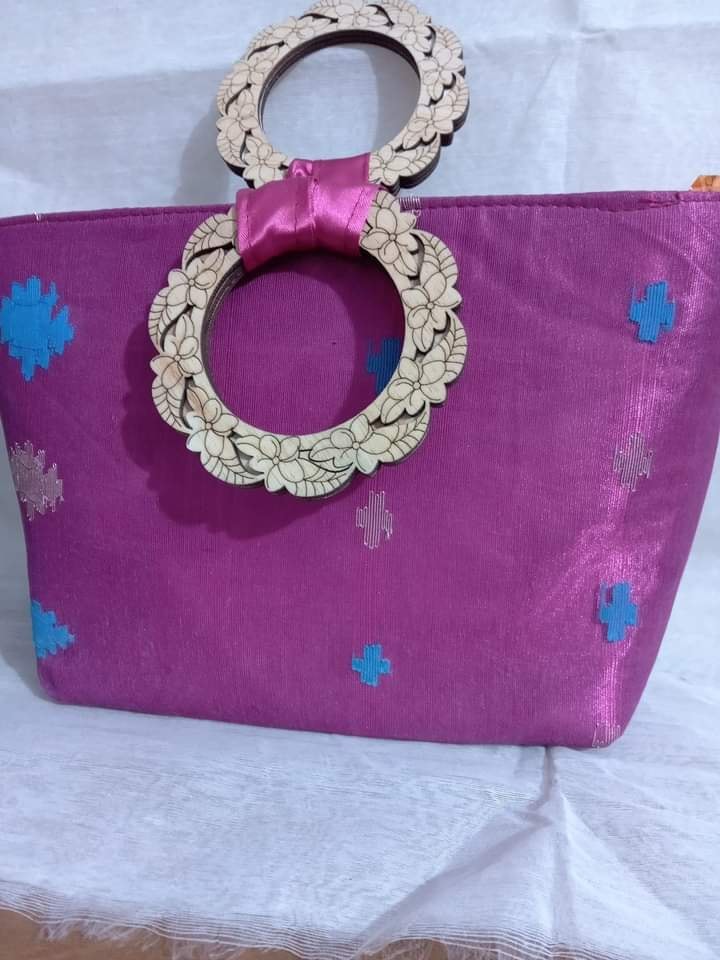 Jamdani Purse (Violet)